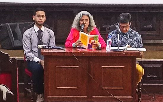 Poetas José Leonardo Riera, Arlette Valenotti y Arturo Sosa Leal
